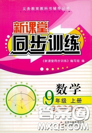 北京教育出版社2020新课堂同步训练九年级数学上册华东师大版答案