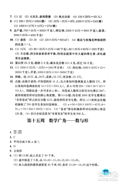 河海大学出版社2020年应用题小状元6年级上册RJ人教版参考答案 河海大学出版社2020年应用题小状元6年级上册RJ人教版参考答案
