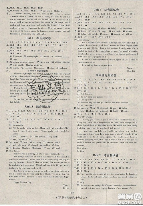 2020优学名师名题九年级英语上册牛津版答案 2020优学名师名题九年级英语上册牛津版答案