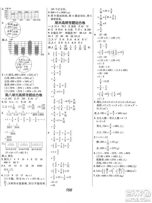 2020年秋全优课堂考点集训与满分备考六年级数学上册人教版答案