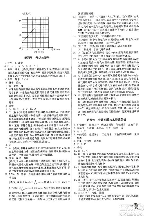 江苏人民出版社2020年实验班提优训练九年级上物理SHKJ沪科版答案 江苏人民出版社2020年实验班提优训练九年级上物理SHKJ沪科版答案