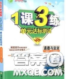 2020秋1课3练单元达标测试九年级道德与法治上册人教版参考答案