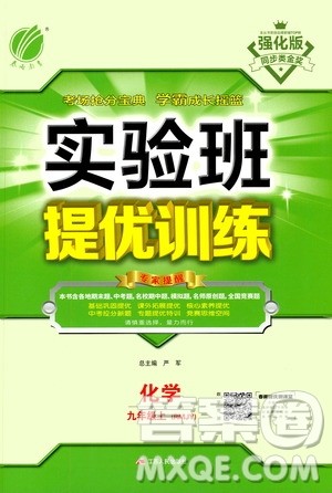 江苏人民出版社2020年实验班提优训练九年级上化学RMJY人教版答案