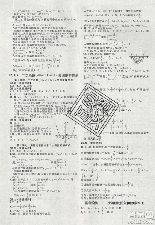 2020秋优加学案课时通九年级数学上册人教版河北专用答案 2020秋优加学案课时通九年级数学上册人教版河北专用答案