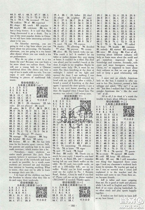 2020秋课堂导练1加5九年级英语上册人教版答案 2020秋课堂导练1加5九年级英语上册人教版答案