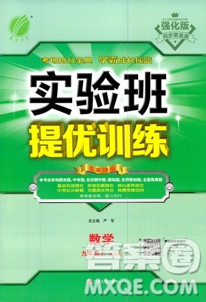 江苏人民出版社2020年实验班提优训练九年级上数学ZJJY浙江教育版答案 江苏人民出版社2020年实验班提优训练九年级上数学ZJJY浙江教育版答案