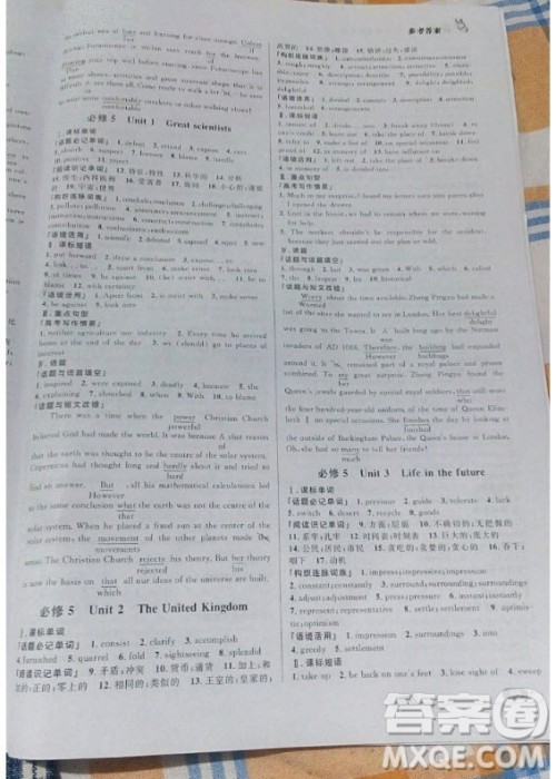 知识出版社2019高考总复习优化设计英语RJ人教版答案 知识出版社2019高考总复习优化设计英语RJ人教版答案