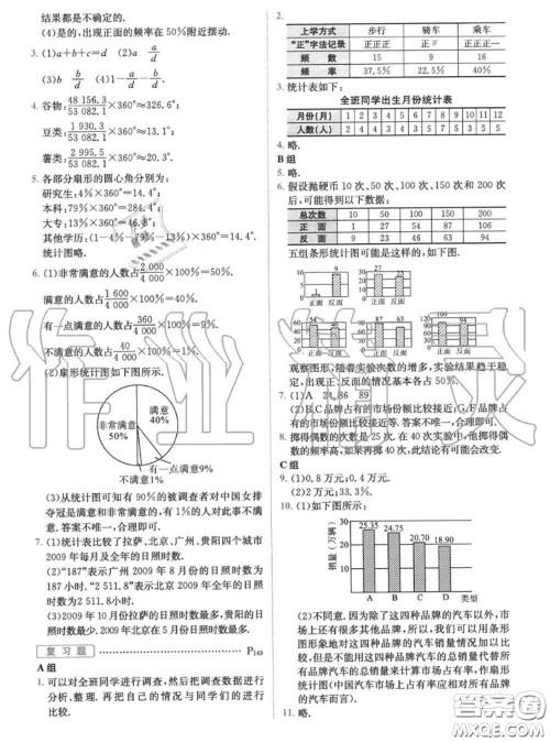 华东师范大学出版社2020年课本八年级数学华师大版答案