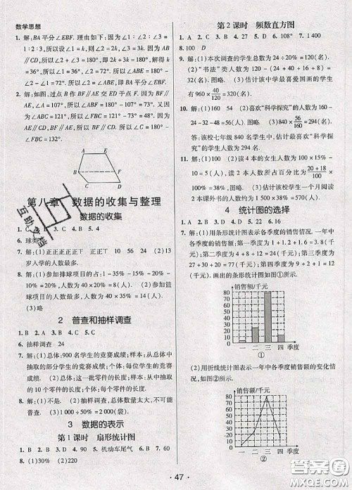 新疆青少年出版社2020同行学案学练测六年级数学下册鲁教版参考答案