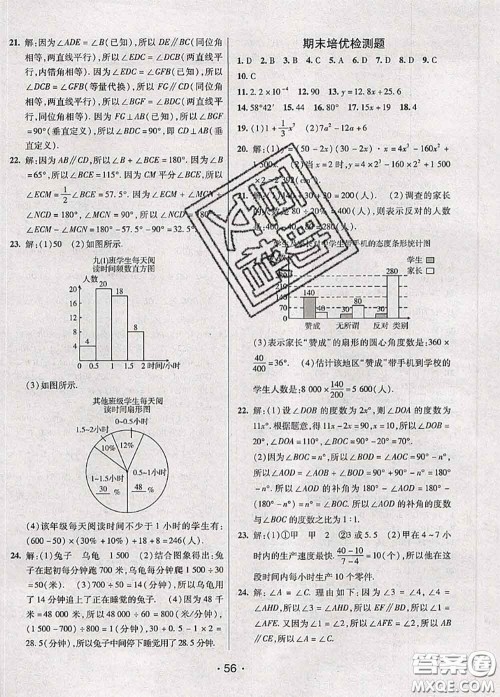 新疆青少年出版社2020同行学案学练测六年级数学下册鲁教版参考答案 新疆青少年出版社2020同行学案学练测六年级数学下册鲁教版参考答案