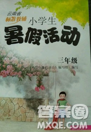 晨光出版社2020年云南省标准教辅小学生暑假活动三年级通用版答案