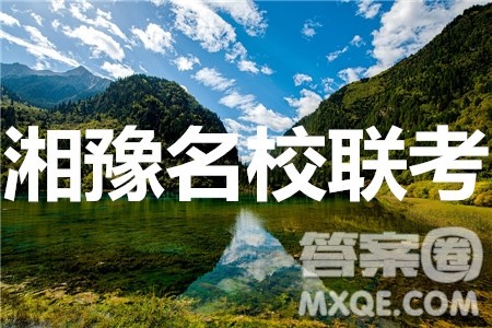 2020年8月湘豫名校联考高三语文试题及答案