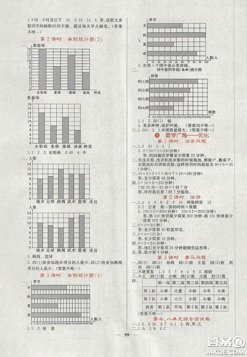 2020课堂点睛四年级数学上册人教版答案