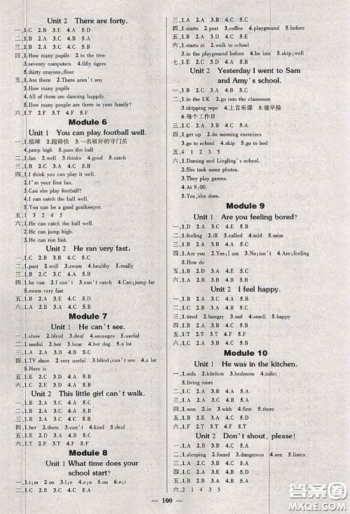 状元成才路2020秋创优作业100分导学案五年级英语上册外研版答案 状元成才路2020秋创优作业100分导学案五年级英语上册外研版答案