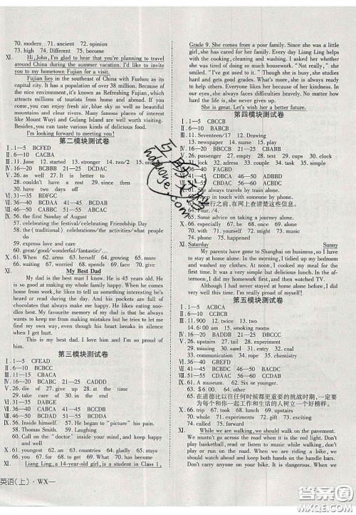 2020年探究在线高效课堂九年级英语上册外研版答案