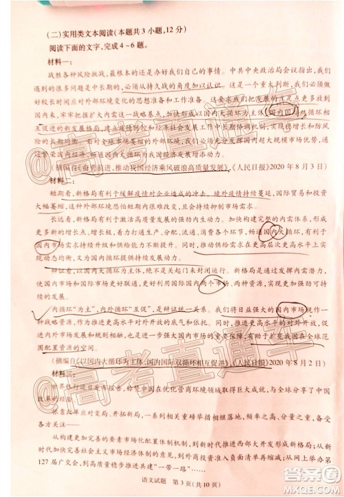 合肥市2021届高三调研性检测语文试题及答案 合肥市2021届高三调研性检测语文试题及答案