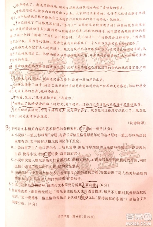 合肥市2021届高三调研性检测语文试题及答案 合肥市2021届高三调研性检测语文试题及答案