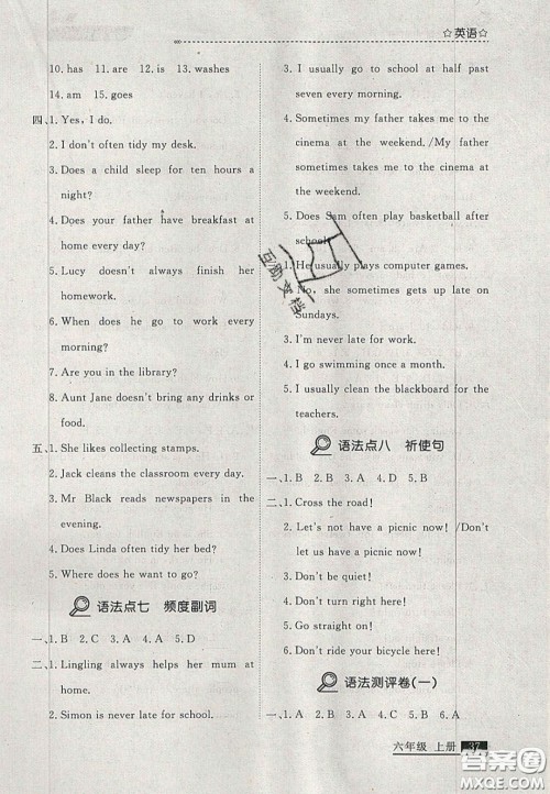 2020年学习之星培优计划六年级英语上册外研版答案 2020年学习之星培优计划六年级英语上册外研版答案