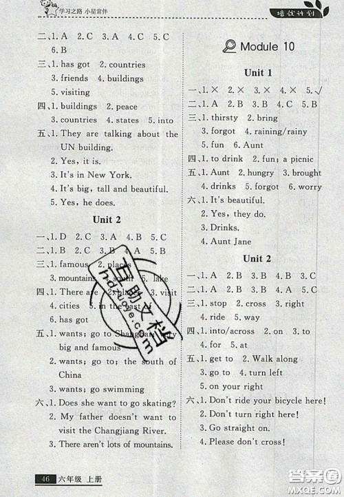 2020年学习之星培优计划六年级英语上册外研版答案 2020年学习之星培优计划六年级英语上册外研版答案
