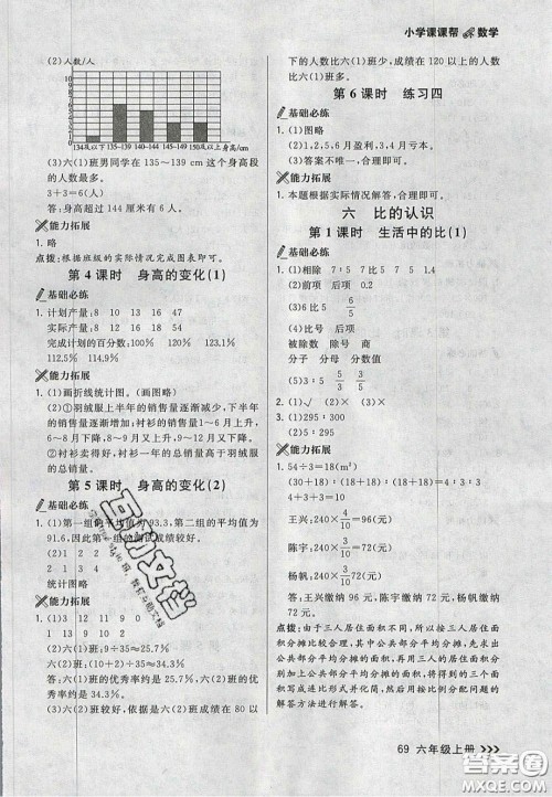 2020年学习之星课课帮大连市小学生同步作业六年级数学上册人教版答案 2020年学习之星课课帮大连市小学生同步作业六年级数学上册人教版答案