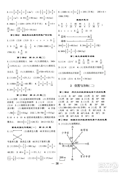 河海大学出版社2020年棒棒堂同步练习加单元测评数学六年级上册RJ人教版答案