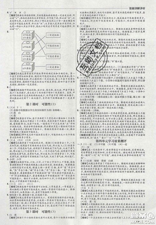 2020年学习委员小学数学五年级上册人教版答案