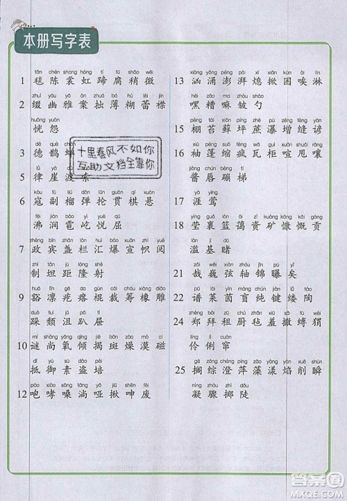 2020年立体学习法思维空间六年级语文上册人教版答案 2020年立体学习法思维空间六年级语文上册人教版答案