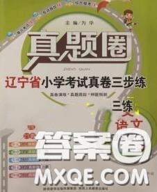 2020年辽宁省真题圈小学考试真卷三步练四年级语文上册答案