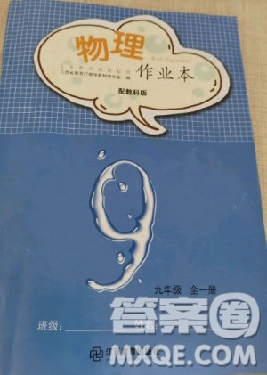 江西教育出版社2020年物理作业本教科版九年级全一册答案