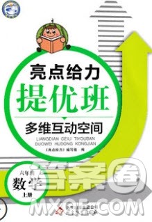 2020年亮点给力提优班多维互动空间六年级数学上册人教版答案