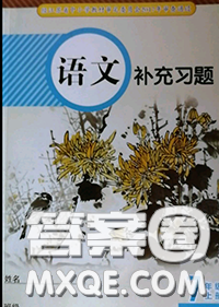 江苏凤凰教育出版社2020语文补充习题七年级上册人教版参考答案