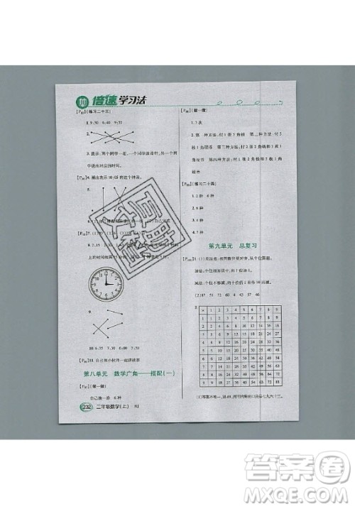 2020年二年级上册数学人教版课后练习参考答案 2020年二年级上册数学人教版课后练习参考答案