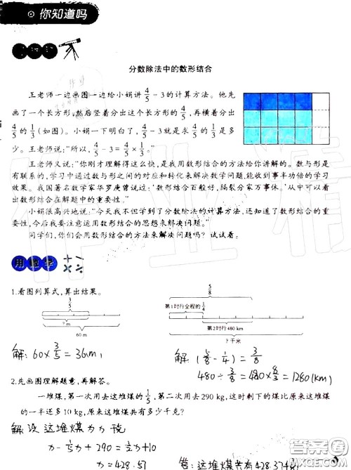2020年小学数学同步练习六年级上册西南师大版参考答案 2020年小学数学同步练习六年级上册西南师大版参考答案