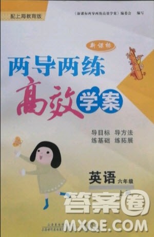 2020年新课标两导两练高效学六年级英语上册上海教育版答案
