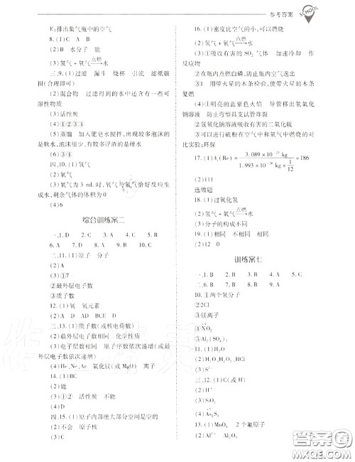 2020年新课程问题解决导学方案九年级化学上册人教版答案