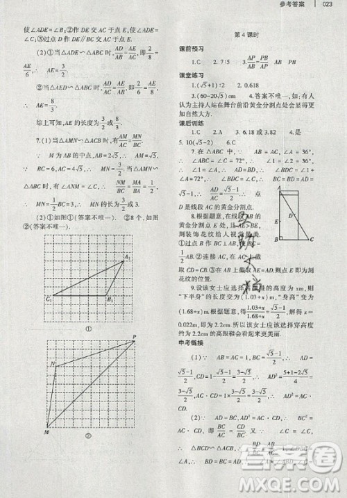 大象出版社2019年基础训练九年级全一册数学北师大版答案 大象出版社2019年基础训练九年级全一册数学北师大版答案