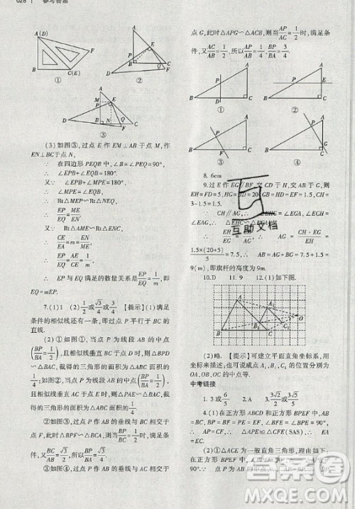 大象出版社2019年基础训练九年级全一册数学北师大版答案 大象出版社2019年基础训练九年级全一册数学北师大版答案