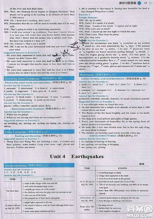 人民教育出版社2021年教材课本高中英语必修1人教版参考答案 人民教育出版社2021年教材课本高中英语必修1人教版参考答案