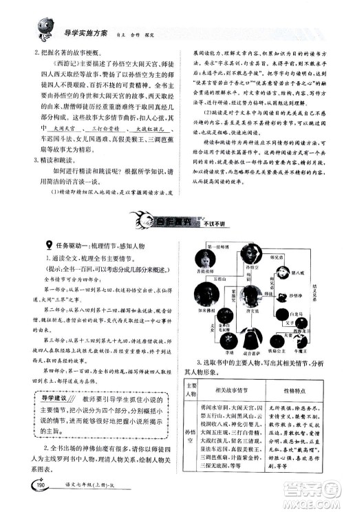 江西高校出版社2020年金太阳导学案语文七年级上册人教版答案 江西高校出版社2020年金太阳导学案语文七年级上册人教版答案
