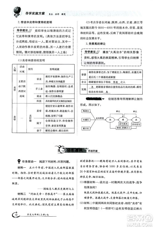 江西高校出版社2020年金太阳导学案历史七年级上册人教版答案 江西高校出版社2020年金太阳导学案历史七年级上册人教版答案