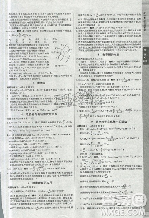 2021年人教版高中物理选修3-1教材课后习题答案 2021年人教版高中物理选修3-1教材课后习题答案