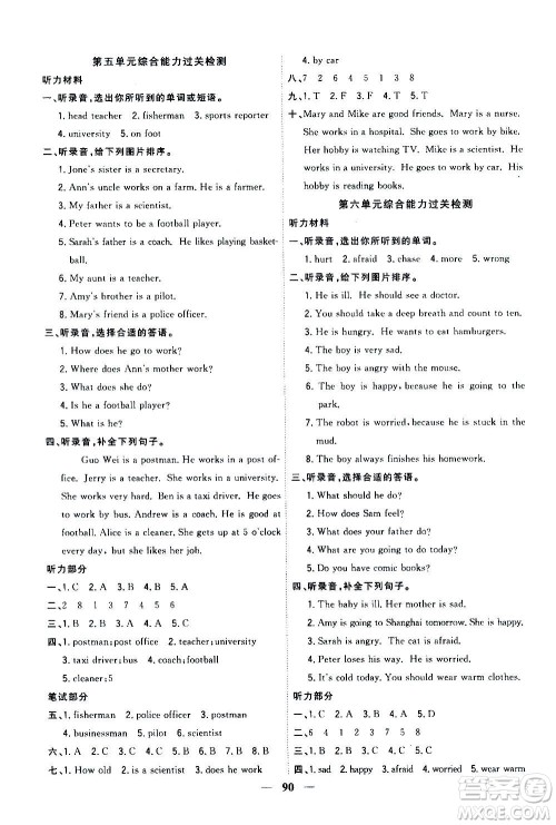 浙江大学出版社2020年课时特训优化作业英语六年级上册P人教版答案 浙江大学出版社2020年课时特训优化作业英语六年级上册P人教版答案