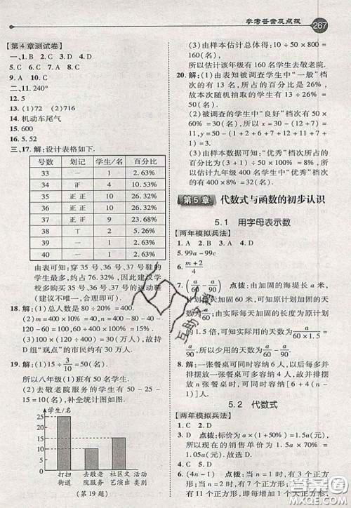 2020秋荣德基特高级教师点拨七年级数学上册青岛版参考答案 2020秋荣德基特高级教师点拨七年级数学上册青岛版参考答案