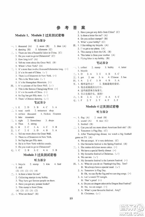开明出版社2020小学期末冲刺100分完全试卷六年级英语上册外研版答案 开明出版社2020小学期末冲刺100分完全试卷六年级英语上册外研版答案