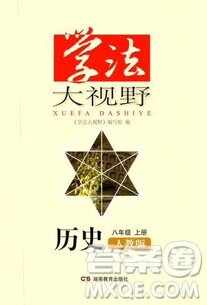 湖南教育出版社2020年学法大视野历史八年级上册人教版答案