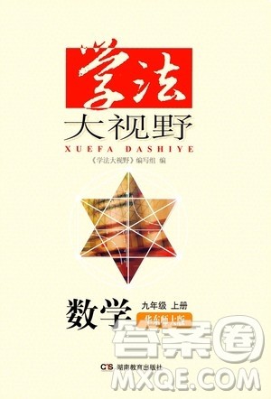 湖南教育出版社2020年学法大视野数学九年级上册华东师大版答案 湖南教育出版社2020年学法大视野数学九年级上册华东师大版答案