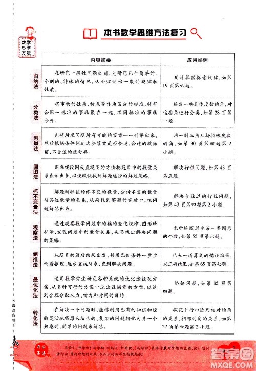 2020年新领程优异真卷汇编数学四年级上册R人教版答案