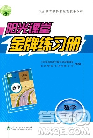 人民教育出版社2020年阳光课堂金牌练习册数学七年级上册人教版答案