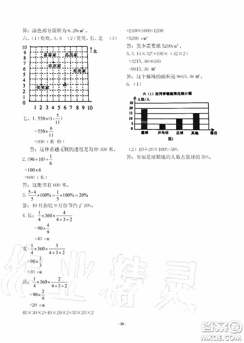 明天出版社2020智慧学习六年级数学上册人教版答案 明天出版社2020智慧学习六年级数学上册人教版答案