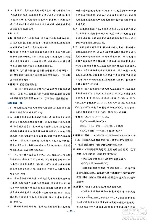 人民教育出版社2020初中同步测控优化设计化学九年级全一册人教版答案 人民教育出版社2020初中同步测控优化设计化学九年级全一册人教版答案